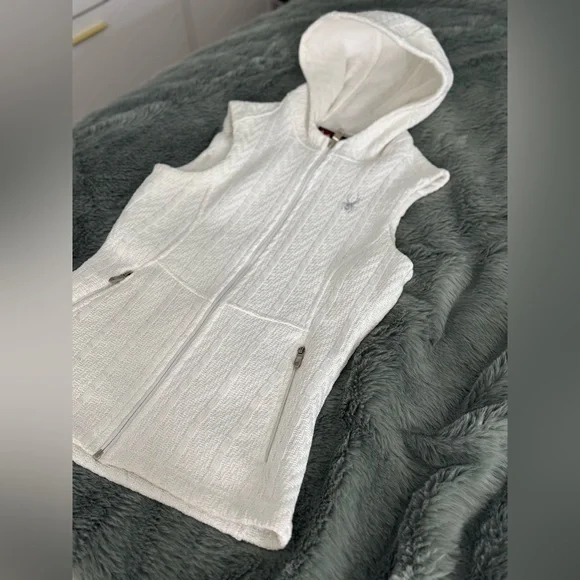 Spyder Core Knit Quilted Hooded Sweater Vest - Picture 11 of 14